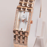 Woman Rosegold Chain Watch silver